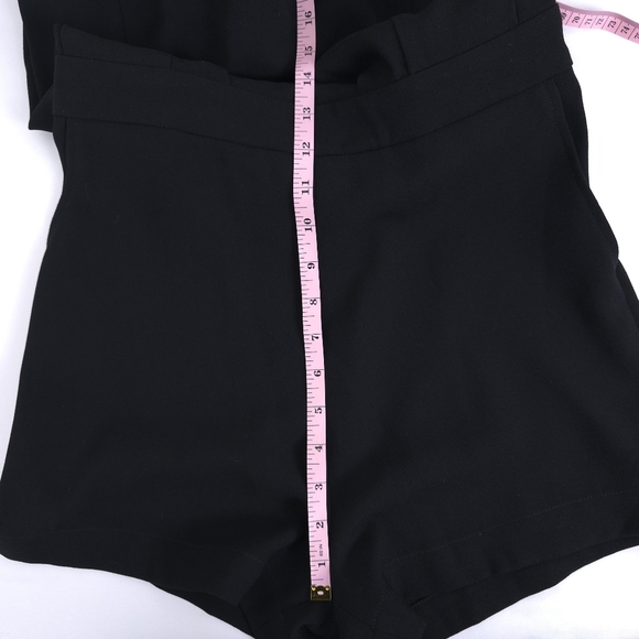 IRO Ovide High Neck Structured Romper Black size 34 US 4 - Picture 6 of 12